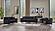 Senfoni 2-Pieces Sofa & Loveseat Set - Black by Furnia Furniture
