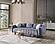 Snowy Stationary Sofa - Anthracite by Furnia Furniture