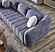Snowy Stationary Sofa - Anthracite by Furnia Furniture