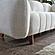 Snowy Stationary Loveseat - Cream by Furnia Furniture