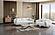 Snowy Stationary Loveseat - Cream by Furnia Furniture