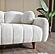 Snowy Stationary Sofa - Cream by Furnia Furniture