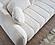 Snowy Stationary Sofa - Cream by Furnia Furniture