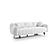 Snowy Stationary Sofa - Cream by Furnia Furniture
