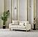 Soho Convertible Loveseat - Cream by Furnia Furniture