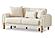 Soho Convertible Loveseat - Cream by Furnia Furniture