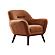 Toscana 2-Pieces Sofa & Chair Set - Orange/Green by Furnia Furniture