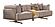 Urla 2-Pieces Sofa & Chair Set - Cream by Furnia Furniture