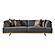 Urla 2-Pieces Sofa & Chair Set - Grey by Furnia Furniture