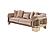 Versace 2-Pieces Sofa & Loveseat Set - Cream by Furnia Furniture