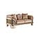 Versace Stationary Loveseat - Beige by Furnia Furniture