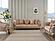 Versace Stationary Sofa - Beige by Furnia Furniture