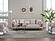 Versace Stationary Sofa - Light Grey by Furnia Furniture
