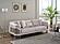 Versace Stationary Sofa - Light Grey by Furnia Furniture