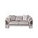 Versace 2-Pieces Sofa & Loveseat Set - Light Grey by Furnia Furniture