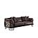 Versace Stationary Sofa - Dark Grey by Furnia Furniture