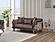 Versace 2-Pieces Sofa & Loveseat Set - Dark Grey by Furnia Furniture
