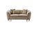 Victoria Stationary Loveseat - Cream by Furnia Furniture