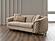 Victoria Stationary Sofa - Cream by Furnia Furniture
