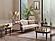 Zumrut Lux Stationary Sofa - Beige by Furnia Furniture