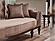 Zumrut Stationary Loveseat - Light Brown by Furnia Furniture