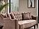 Zumrut Stationary Sofa - Light Brown by Furnia Furniture