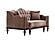 Zumrut Sofa & Loveseat - Light Brown by Furnia Furniture