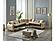 Royal Convertible Sectional Sofa Beige by Furnia Furniture