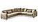 Royal Convertible Sectional Sofa Beige by Furnia Furniture