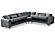 Royal Convertible Sectional Sofa Grey by Furnia Furniture