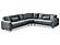 Royal Convertible Sectional Sofa Grey by Furnia Furniture