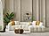 Teddy Sectional Sofa Cream by Furnia Furniture