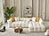 Teddy Sectional Sofa Cream by Furnia Furniture