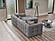 Teddy Sectional Sofa Grey by Furnia Furniture