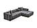 Teddy Sectional Sofa Grey by Furnia Furniture