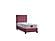 Cordoba Storage Bed w/Headboard - Dusty Rose by Furnia Furniture