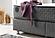 Nevada Storage Bed w/Headboard - Grey by Furnia Furniture