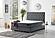 Nevada Storage Bed w/Headboard - Grey by Furnia Furniture
