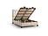 Vella Storage Bed w/Headboard - Beige by Furnia Furniture