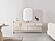 Bern Consol w/Mirror - Beige by Furnia Furniture