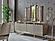 Gokce Consol w/Mirror - Beige by Furnia Furniture