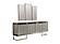 Gokce Consol w/Mirror - Beige by Furnia Furniture