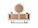 Monza Consol w/Mirror - Beige by Furnia Furniture