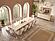 Napoli Dining Chair w/Gold X Leg by Furnia Furniture