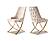 Napoli Dining Chair w/Gold X Leg by Furnia Furniture