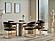 Romans Dining Chair Black by Furnia Furniture