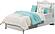 Alya Twin Bed With Headboard - White by Furnia Furniture