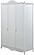 Alya 3 Door Wardrobe - White by Furnia Furniture