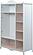 Alya 3 Door Wardrobe - White by Furnia Furniture