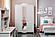 Alya 3 Door Wardrobe - White by Furnia Furniture